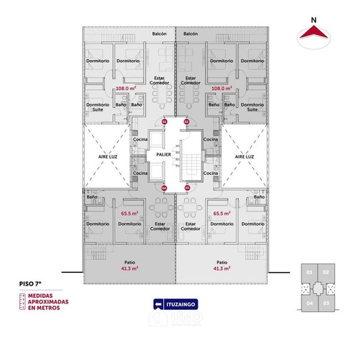 Imagen 12 de 12 de Departamento De Un Dormitorio Comodín Balcón Terraza - Ituzaingo 650
