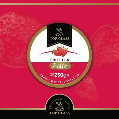 Pasta Frutilla 250gr. Saboriza Rellenos, Mousses - Top Class Color Blanco