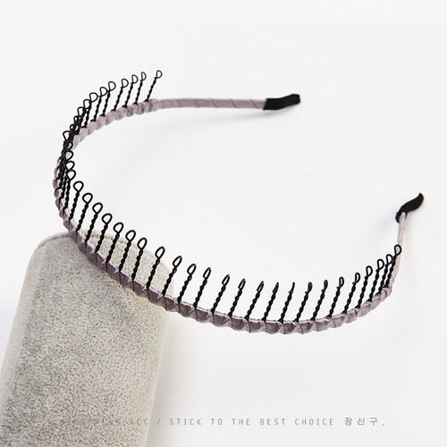 Diadema De Pelo Largo De Metal Con Peine De 7 Piezas