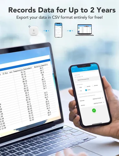 Sensor De Temperatura Y Humedad Wifi Govee H5179 Termómetr