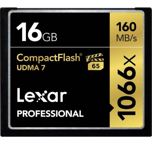 Memoria Lexar Compact Flash 16gb Profesional 1066x