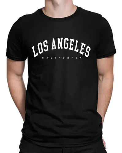 Camiseta Los Angeles California  Hombre Algodón M1