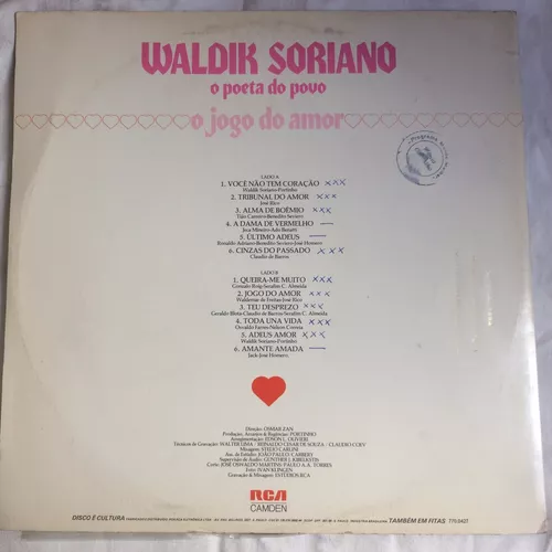 O Jogo do Amor - Waldick Soriano