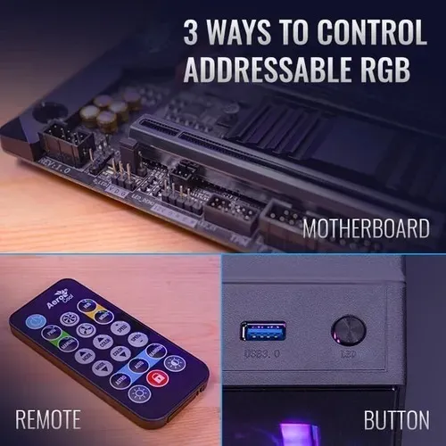 Kit 3 Ventiladores Argb Aerocool Astro 12 Pro 120mm +control