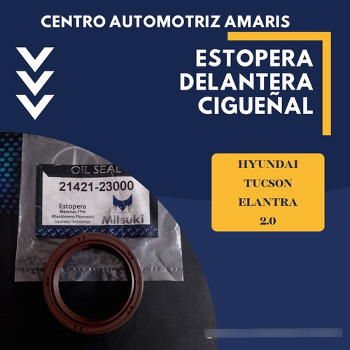 Estopera Delantera Cigüeñal - Hyundai Tucson - Elantra 2.0 