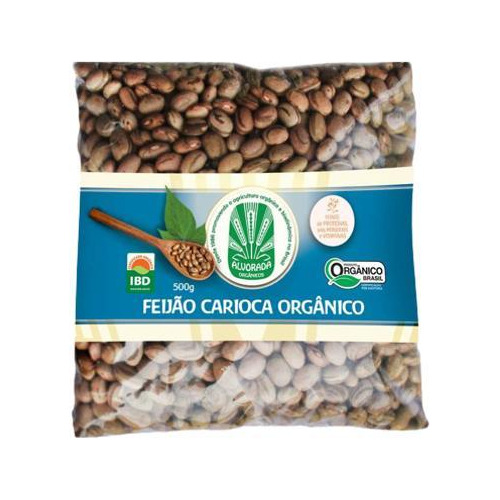 Kit 2x: Feijão Carioca Orgânico Alvorada 500g