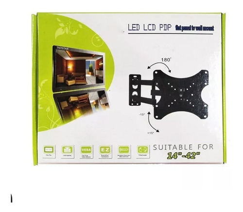 Imagen 10 de 10 de Soporte De Tv Para Pared 14 A 42 Pulgadas