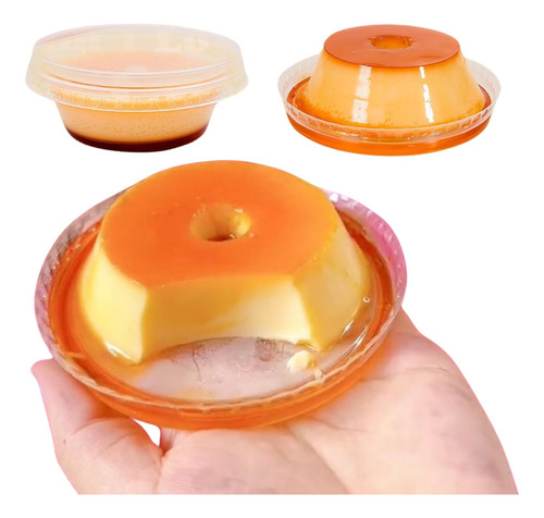144un Mini Forma De Pudim Descartável 120ml Vai Ao Forno