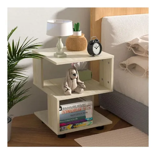 comprar Mesa De Noche Multiusos René Tu Mesita Melamina Ruedas Duna