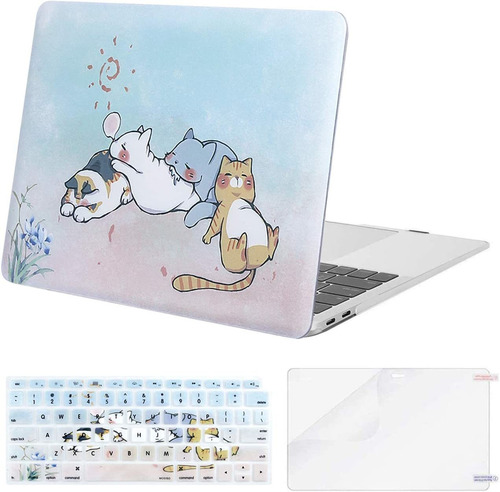 Funda Para Macbook Air 13 (a2337 M1 A2179 A1932), Gatos