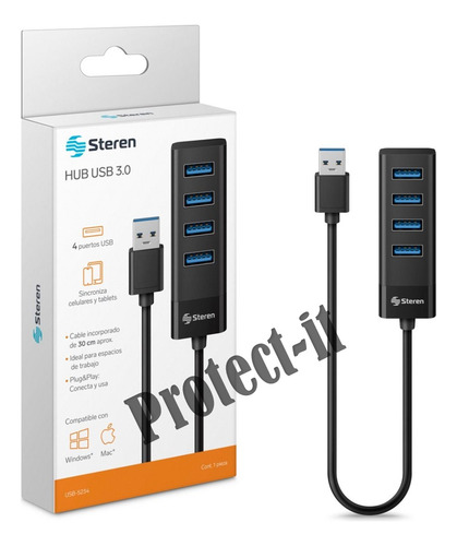 5 Hubs Multi Conector Usb 3.0 De 4 Puertos Concentrador Usb