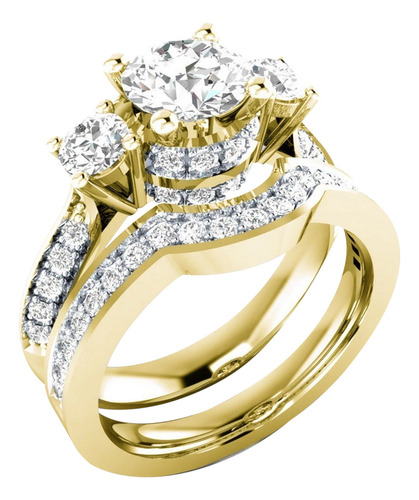 Conjunto 2 En 1 De Anillos Para Mujer, Conjunto De Joyas De