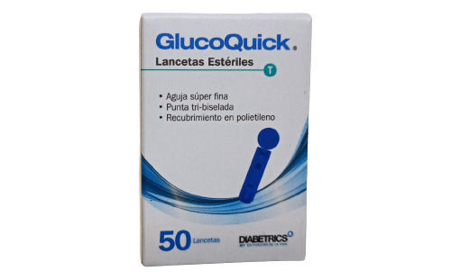 Lancetas Universales Glucoquick Por 50 Unidades