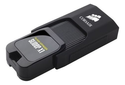 Pen Drive Corsair Flash Voyager Slider X1 de 256 GB, color negro