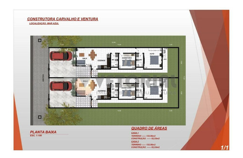 Casa Com 2 Dormitórios À Venda, 62 M² Por R$ 230.000 - Balneário Dos Golfinhos - Caraguatatuba/sp - Ca0550