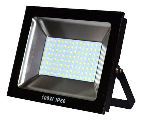 Refletor Eco Led Externo Smd Ip66 100w 6500k Br Biv Up Led