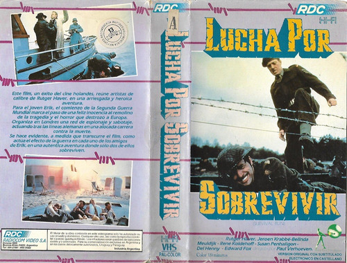 Lucha Por Sobrevivir Vhs Rutger Hauer Paul Verhoeven