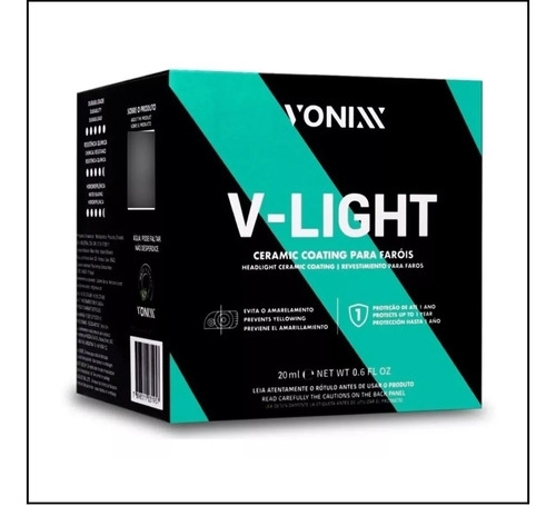 Vitrificador De Farol Proteção Cerâmica V Light Vonixx 20ml