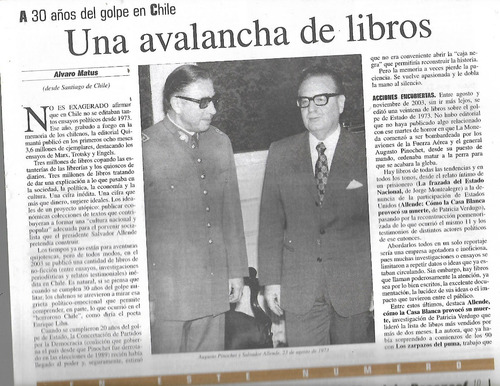 A Treinta Años Del Golpe En Chile, Una Avalancha De Libros