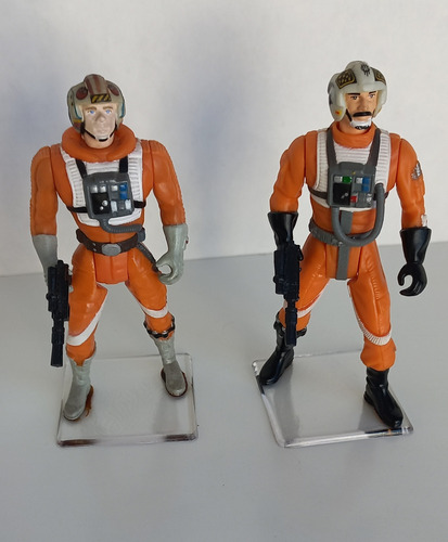 Star Wars 02 Bonecos Luke Skywalker É Biggs Darklighter (Usado)
