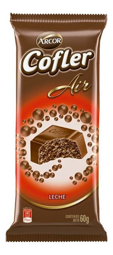 Pack X 6 Unid. Chocolate Leche Air 55 Gr Cofler Chocolates
