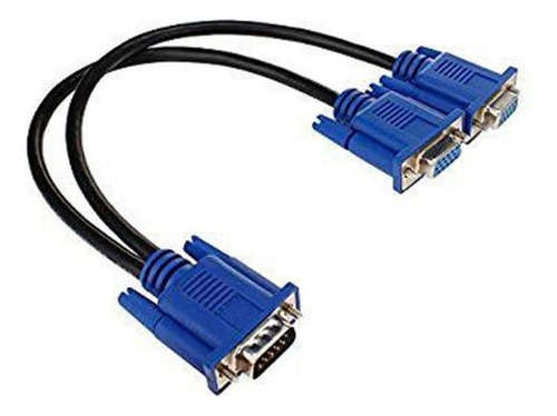 Cabo De Vídeo Vga Y Splitter Divisor 30cm Duplo Mbtech