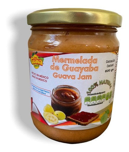 (6pz) Mermelada Gourmet De Guayaba 100% Natural 550g C/u