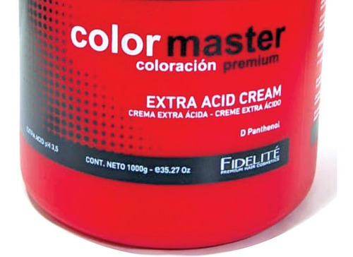 Fidelité- Colormaster- Crema Extra Ácida Ph3,5 1000g.