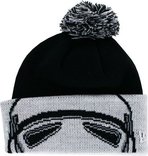 Gorro De Punto Con Pompón  Negro De Star Wars Talla Única