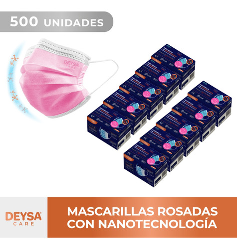 Mascarillas Tipo Il R Nanotecnología 10 Cajas 50 Un (500 Un)