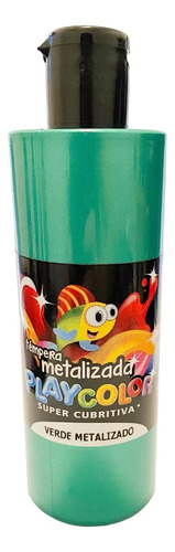 Tempera Metalizada Escolar Playcolor X 250 Grs Por Unidad