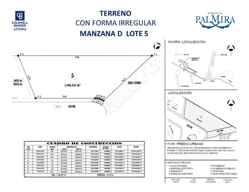 Manzana D Lote 5 Palmira