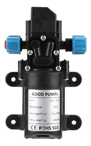 Bomba De Agua De Micro Diafragma De 12v/60w, 5l/min, Tasa De