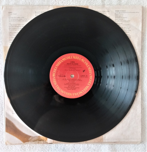 Julio Iglesias Lp Libra (Usado)