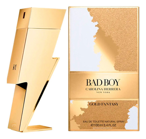 Perfume Caballero Carolina Herrera Bad Boy Gold 100ml 