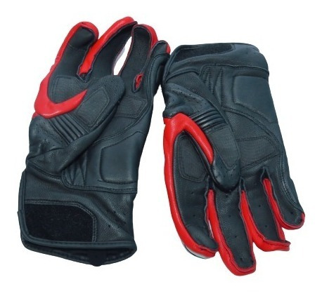 Imagen 2 de 2 de Guantes Para Moto Reviti Color Negro Y Rojo