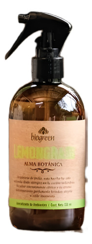 Aromatizante Biogreen Lemongrass 330ml Con Gatillo