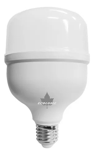Kit 5 Lampada Led 30w Iluminação E27 Branca Fria Ecolume