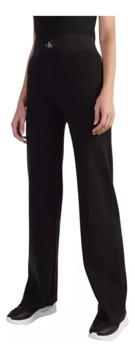 Pantalon Calvin Klein Variegated Rib Negro Mujer J20j222599-