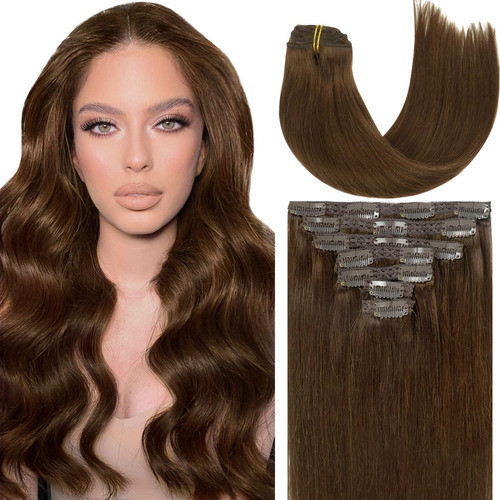 Caliee Extensiones De Cabello Humano Con Clip, Extensiones D