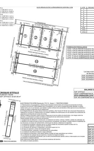 Vendemos Excelentes Lotes De 15 X 63 Sobre Lopez Jordan 