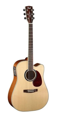 Guitarra Electroacustica Cort Mr730fx Natural Con Funda