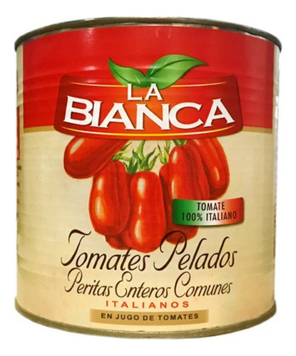 Lata De Tomate Italiano La Bianca 2500 Gr