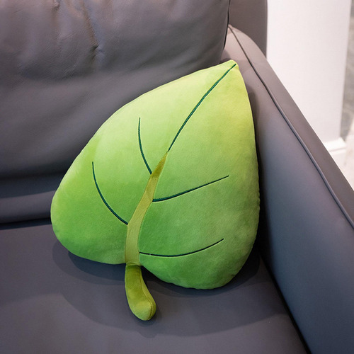 Juguete De Peluche Realista, Adornos Para Sofá, Hoja