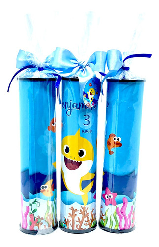 Lembrancinha Personalizada Baby Shark Pega Vareta 10un