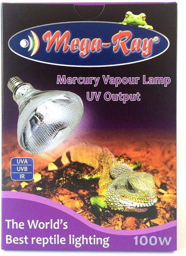 Mega-ray Mercury Vapor Bulb - 100 Watts (120v)