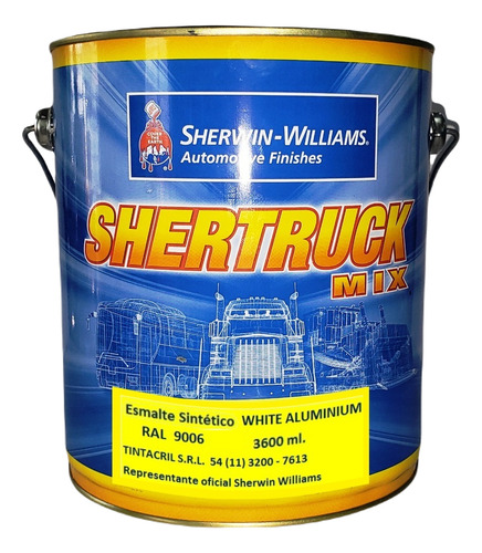 Esmalte Sintético Ral 9006 X 3.6 Lts. Aluminio Claro Brillante