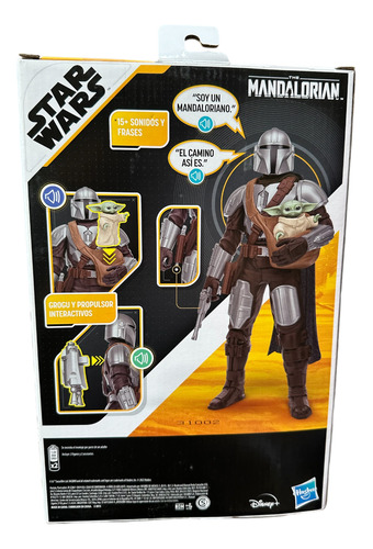 Figura Star Wars The Mandalorian Y Grogu Con Sonidos 619a