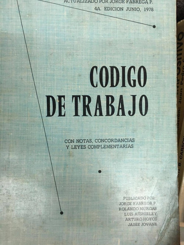 Codigo De Trabajo.jorge Fabrega.