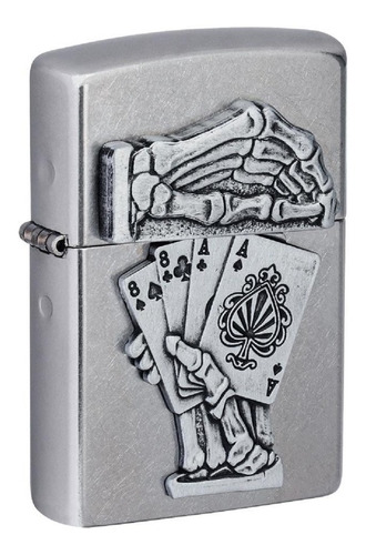 Encendedor Zippo Modelo 49536 Dead Man Hand Design Garantia